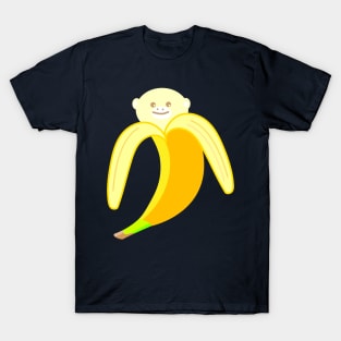 Funny monkey as a banana T-Shirt